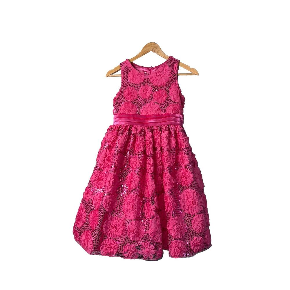 American Princess Dress Girls Size 14 Rosettes Party Formal Tulle *